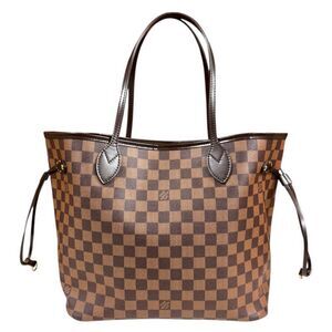 Louis Vuitton Neverfull MM Damier Tote Bag Damier Canvas N51105 Brown Women's